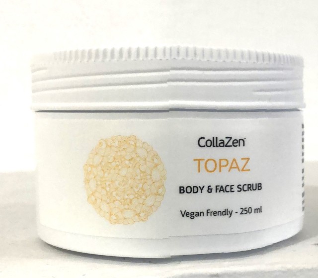 CollaZen Topaz Boby & face Scrub, Κρέμα Απολέπισης Σώματος και Προσώπου 250ml