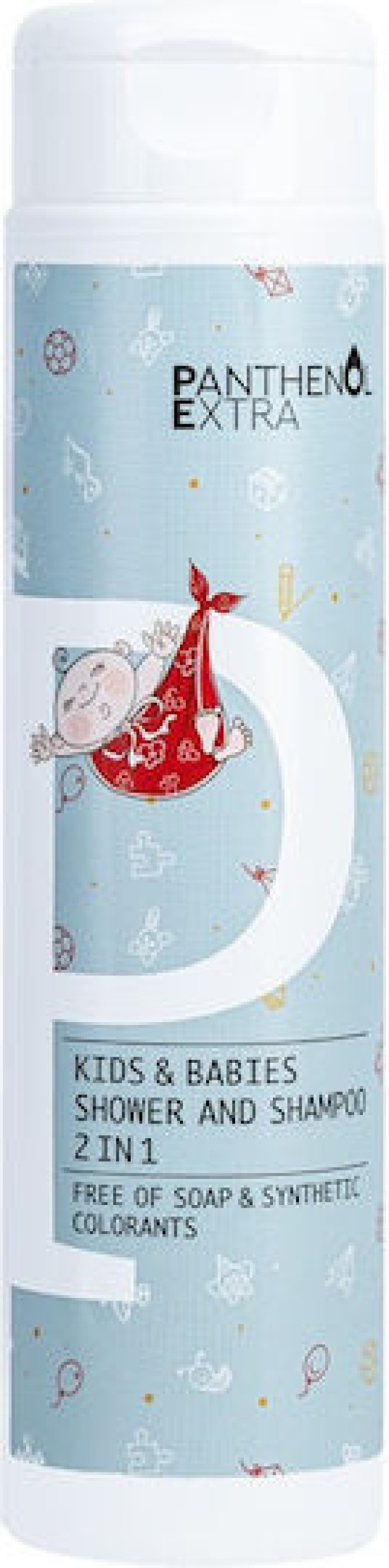  Panthenol Extra Baby Shower & Shampoo Σαμπουάν Αφρόλουτρο για Βρέφη & Παιδιά με Χαμομήλι 300ml