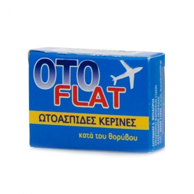 Otoflat Wax Ear Plugs Κέρινες Ωτοασπίδες κατά του Θορύβου 2τμχ