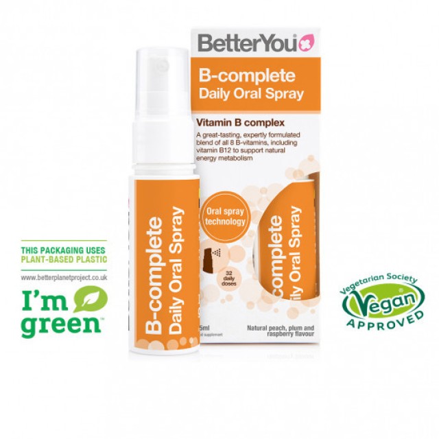 BetterYou B-Complete Daily Oral Spray Vitamin B Complex, Σύμπλεγμα Βιταμινών Β 25ml