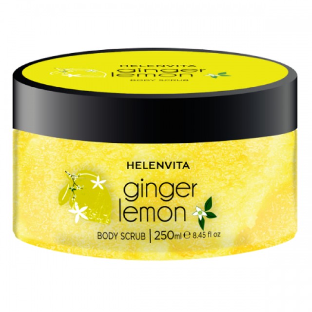 Helenvita Body Scrub Ginger Lemon Απολέπιση Σώματος Με Άρωμα Λεμονιού & Τζίντζερ 250ml