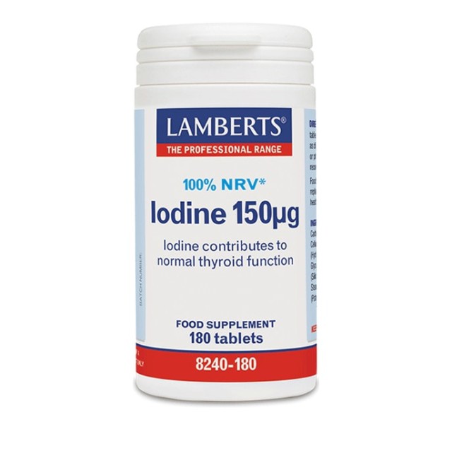 Lamberts Iodine 150mg Συμπλήρωμα με Ιώδιο, 180tabs