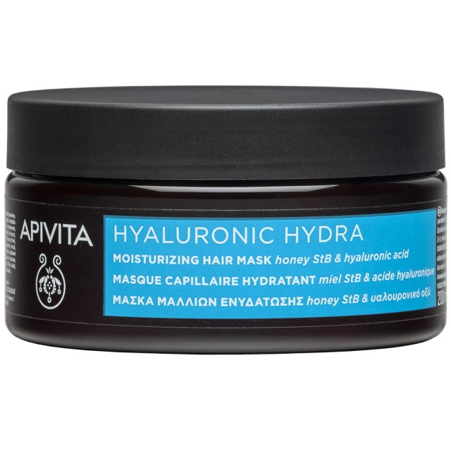 Apivita Hyaluronic Hydra Μάσκα Μαλλιών Ενυδάτωσης με Honey StB & Υαλουρονικό Οξύ 200ml