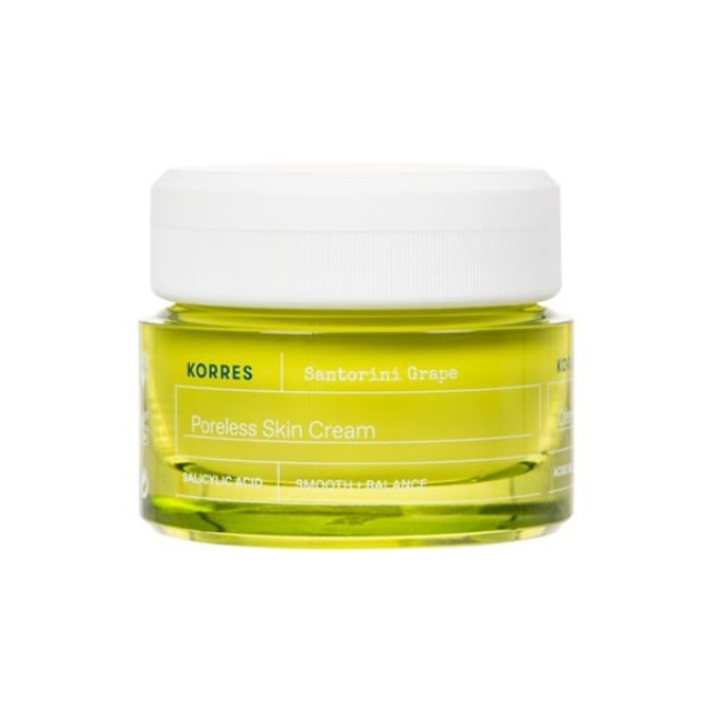 Korres Santorini Grape Poreless Light Skin Cream Κρέμα Προσώπου για Ενυδάτωση & Σύσφιξη 40ml