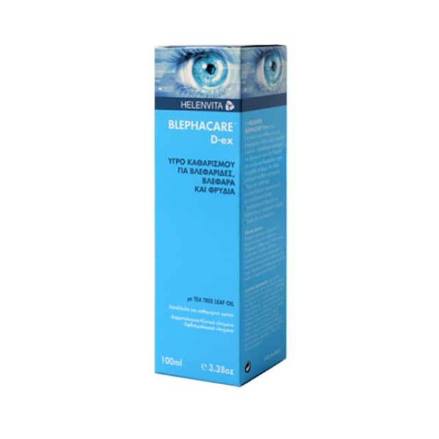 Helenvita Blephacare D-ex, Υγρό Καθαρισμού για Βλεφαρίδες, Βλέφαρα & Φρύδια 100ml
