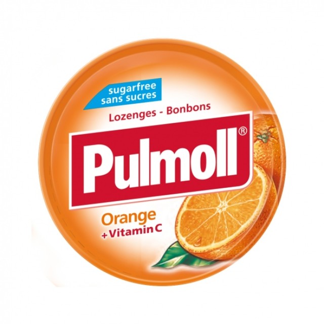Pulmoll Καραμέλες χωρίς ζάχαρη Πορτοκάλι 45gr