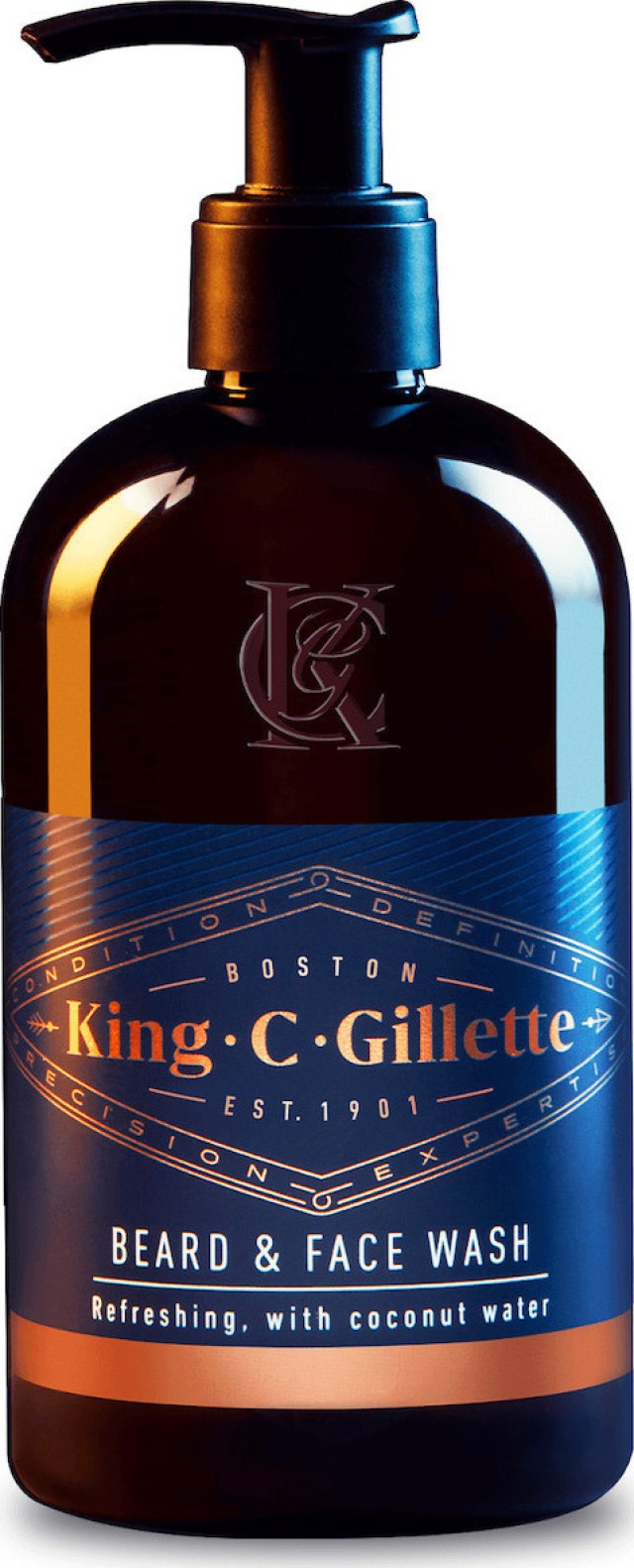 Gillette King C Beard & Face Wash Gel Ανδρικό Gel Καθαρισμού για τα Γένια & το Πρόσωπο με Νερό Καρύδας 350ml