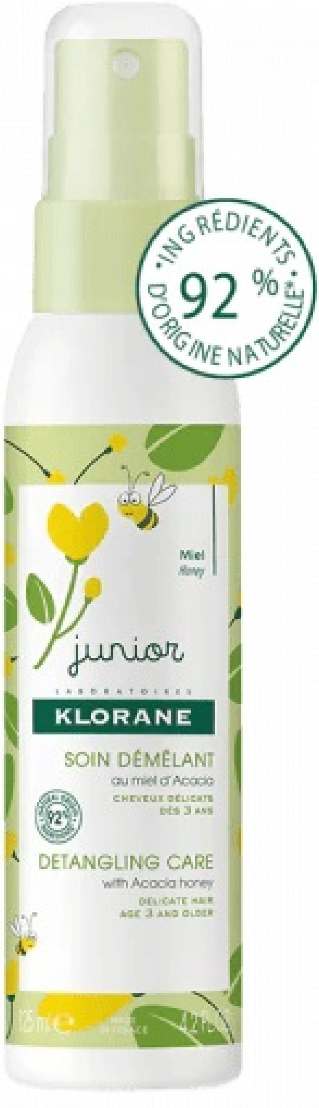 Klorane Petit Junior Spray Μαλλιών με Μέλι Ακακίας 125ml