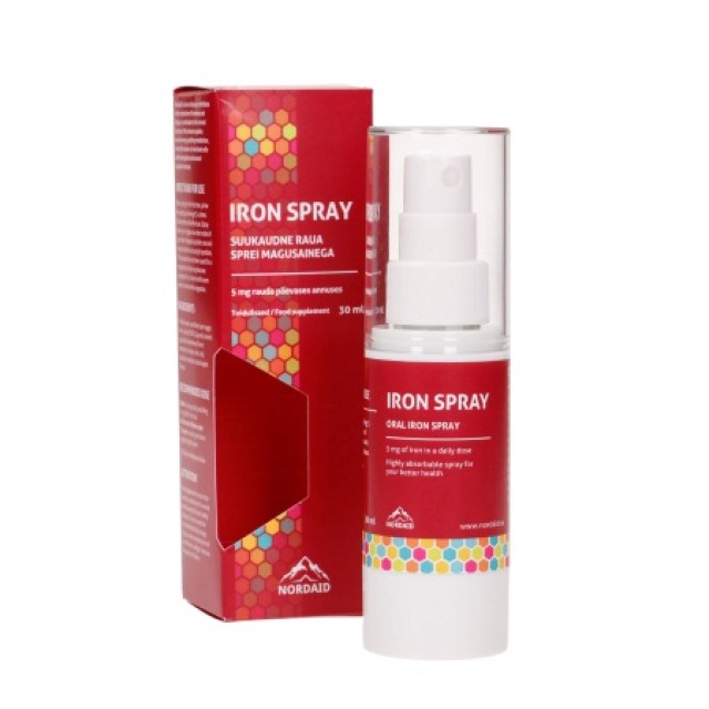 Nordaid Iron Spray Υπογλώσσιος Σίδηρος 30ml