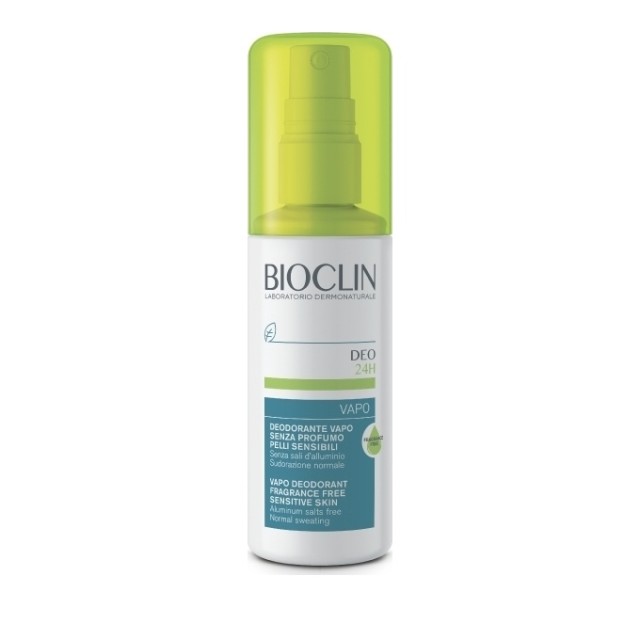 Bioclin Deo 24h Vapo Spray Αποσμητικό Σπρέι Για Κανονική Εφίδρωση Χωρίς Άρωμα 100ml