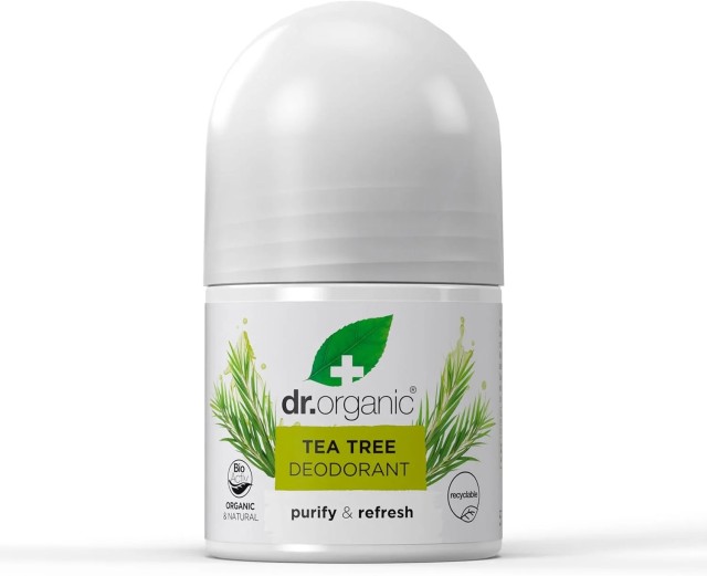 Dr.Organic Tea Tree Deodorant, Αποσμητικό Roll-On 50ml