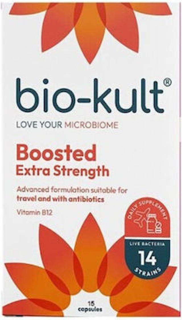 Bio-Kult  Boosted, Πανίσχυρη Φόρμουλα 14 Προβιοτικών Στελεχών με Βιταμίνη B12 30 Κάψουλες