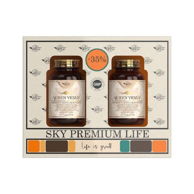 Sky Premium Life Promo Queen Venus Συμπλήρωμα Διατροφής για Γυναίκες 2x60caps