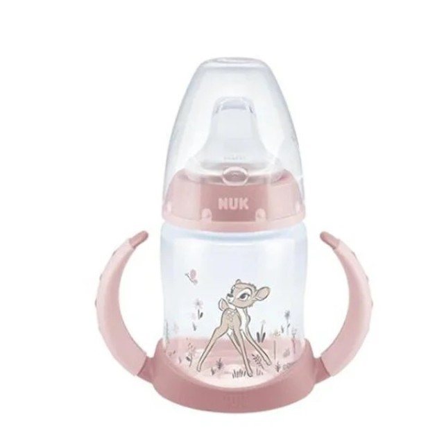 NUK Learner Bottle 6-18m Μπιμπερό Εκπαίδευσης με Δείκτη Ελέγχου Θερμοκρασίας,Bambi 150ml