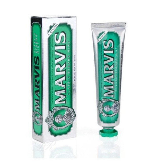 Marvis Classic Strong Mint Οδοντόκρεμα Με Δροσερή Γεύση Μέντας 25ml