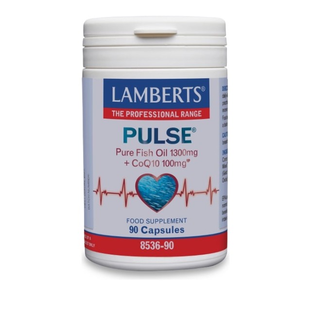 Lamberts Pulse Pure Fish Oil 1300mg + CoQ10 100mg 90caps