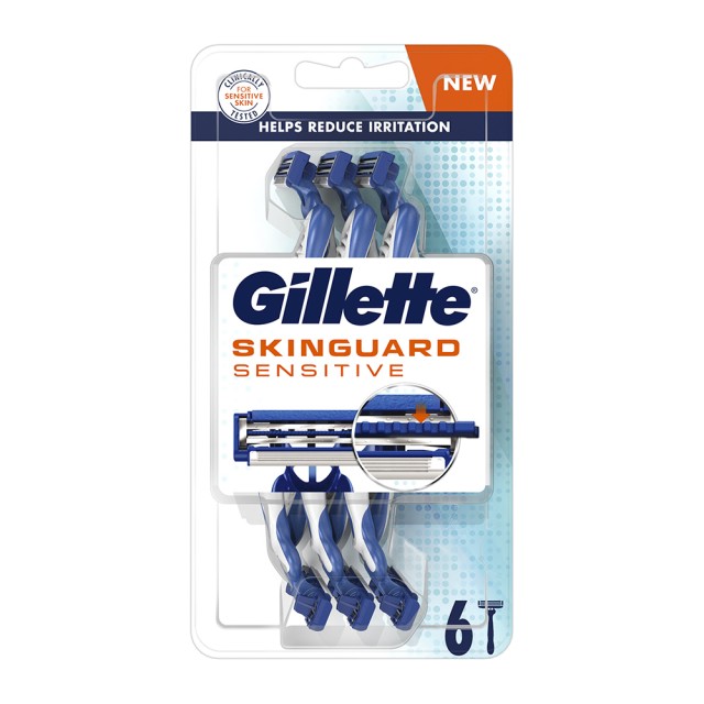  Gillette SkinGuard Sensitive Ξυραφάκια Μιας Χρήσης 6τεμ