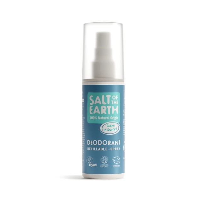 Salt of the Earth Natural Deodorant Spray Ocean & Coconut , Αποσμητικό Σπρέι Καρύδα & Ωκεανός 100ml