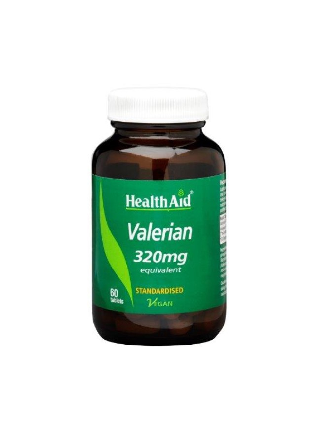 Health Aid Valerian 320mg Tabs, Βαλεριάνα 60 Ταμπλέτες