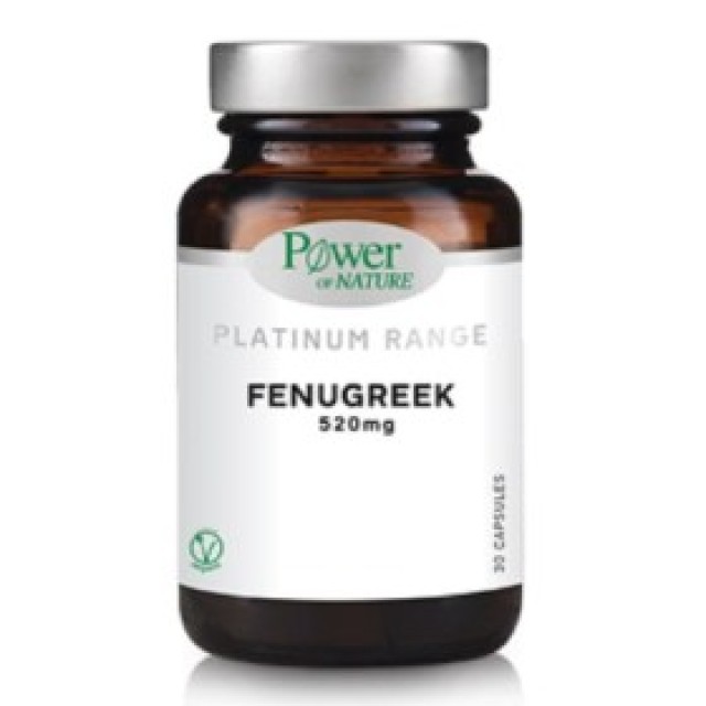 Power of Nature Platinum Fenugreek 520mg 30 Κάψουλες