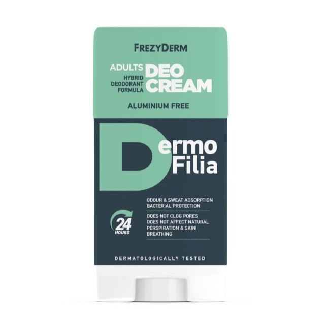 Frezyderm Dermofilia Adults Deo Cream, Αποσμητικό 24h Χωρίς Αλουμίνιο 40ml