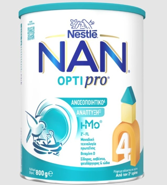 Nestle Nan Optipro 4 Γάλα σε Σκόνη για 24+ Μηνών 800gr