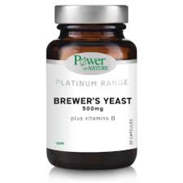 Power Health Platinum Brewers Yeast 500mg για Ενέργεια & Τόνωση 30 Φυτικές Κάψουλες