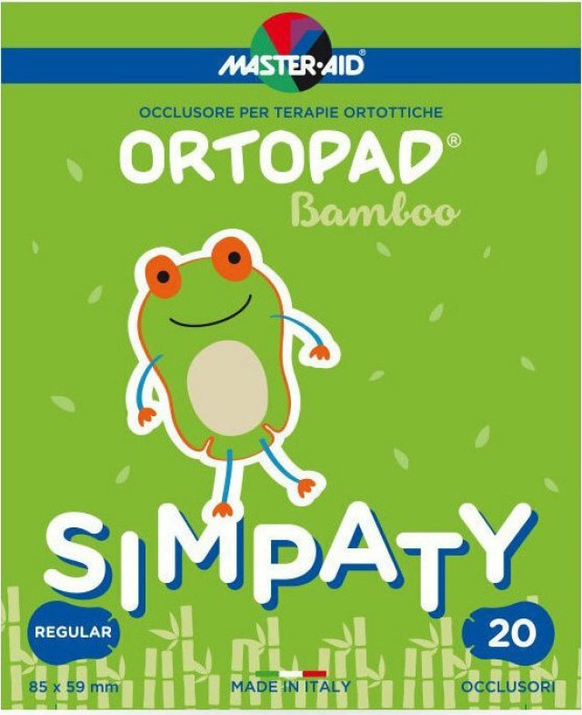 Master Aid Ortopad Regular Simpaty, Παιδικά Οφθαλμικά Αυτοκόλλητα 85x59mm 20τμχ, 4 Ετών+