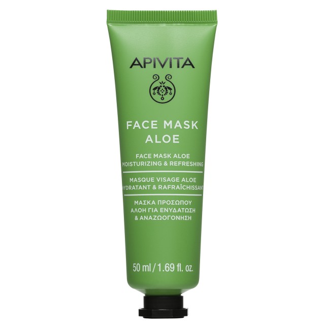 Apivita Face Mask Aloe Μάσκα Προσώπου Αλόη για Ενυδάτωση & Αναζωογόνηση 50ml