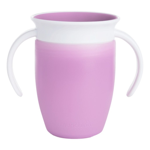 Munchkin Miracle 360° Trainer Cup, Παιδικό Ποτηράκι με Χερούλια, Χρώμα Μωβ 207ml