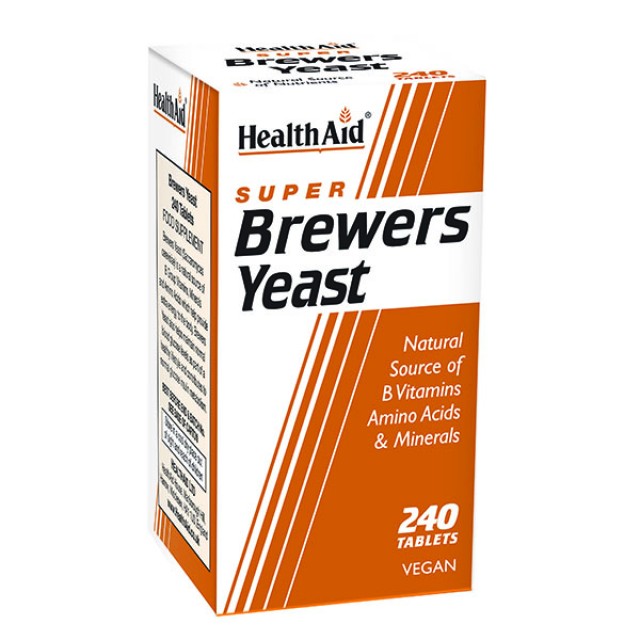 Health Aid Brewers Yeast, Μαγιά Μπύρας 240 Vegeterian Ταμπλέτες