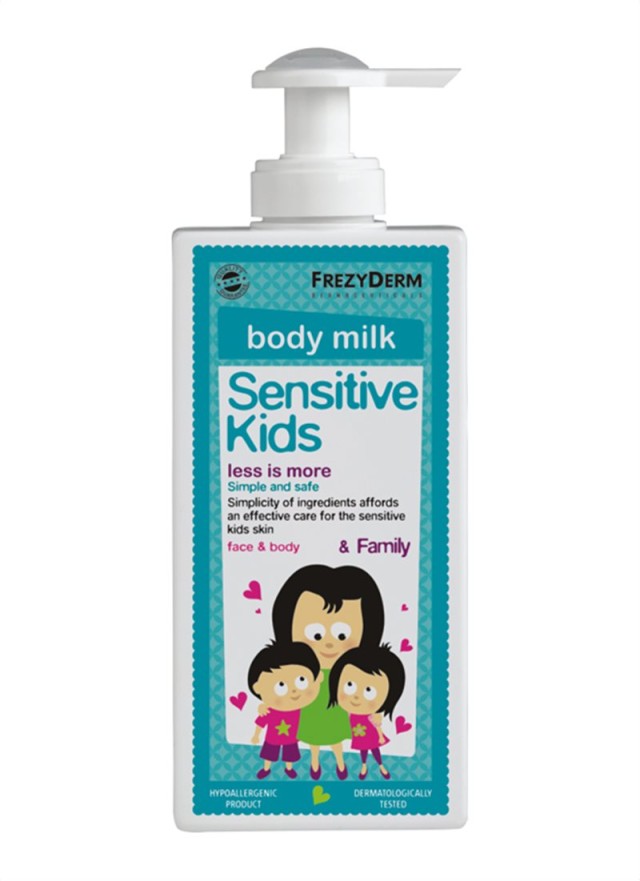 Frezyderm Sensitive Kids Face & Body Milk Απαλό Ενυδατικό Γαλάκτωμα 200ml