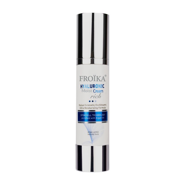 Froika Hyaluronic Moist Cream Rich, Κρέμα Εντατικής Ενυδάτωσης για Ώριμο Δέρμα 50ml