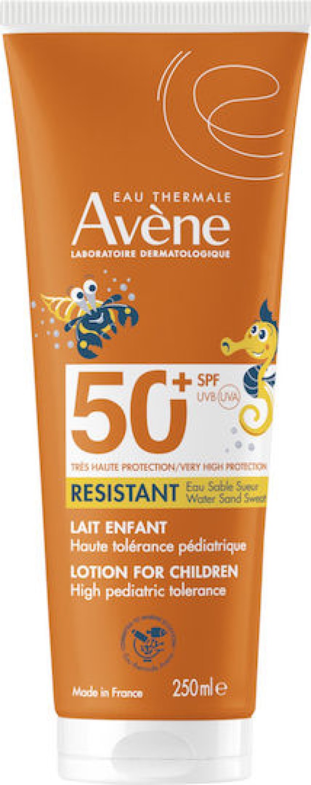 Avene Resistant Sun Protection Milk for Kids Αντηλιακό Γαλάκτωμα Προσώπου & Σώματος για Παιδιά SPF50+ 250ml