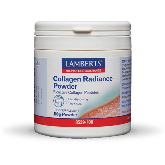 Lamberts Collagen Radiance Powder Πεπτίδια Κολλαγόνου Σε Μορφή Σκόνης 100g