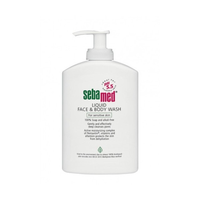 Sebamed Liquid Face & Body Ήπιος καθαρισμός Προσώπου και Σώματος 1Lt