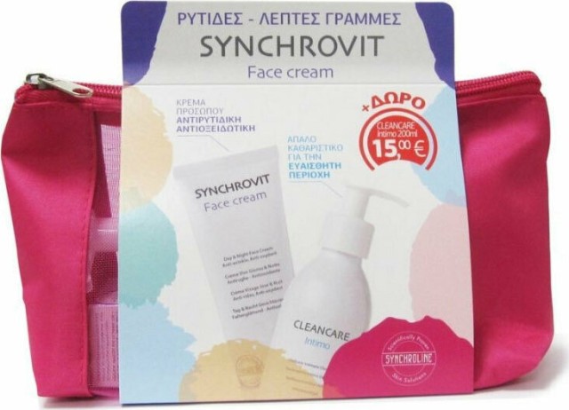 Synchroline Promo Synchrovit Face Cream Αντιγηραντική Κρέμα Προσώπου, 50ml & Δώρο Cleancare Intimo Απαλό Καθαριστικό για την Ευαίσθητη Περιοχή, 200ml