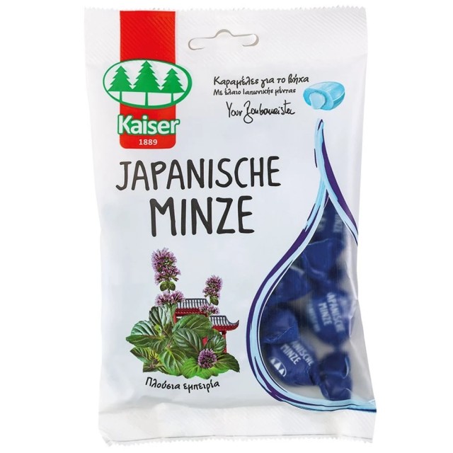 Kaiser Japanese Mint oil Καραμέλες για τον Ερεθισμένο Λαιμό & τον Βήχα 90gr