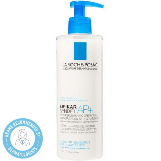 La Roche Posay Lipikar Syndet AP+ Cream 400ml Κρέμα Καθαρισμού Αναπλήρωσης Λιπιδίων Κατά των Ερεθισμών