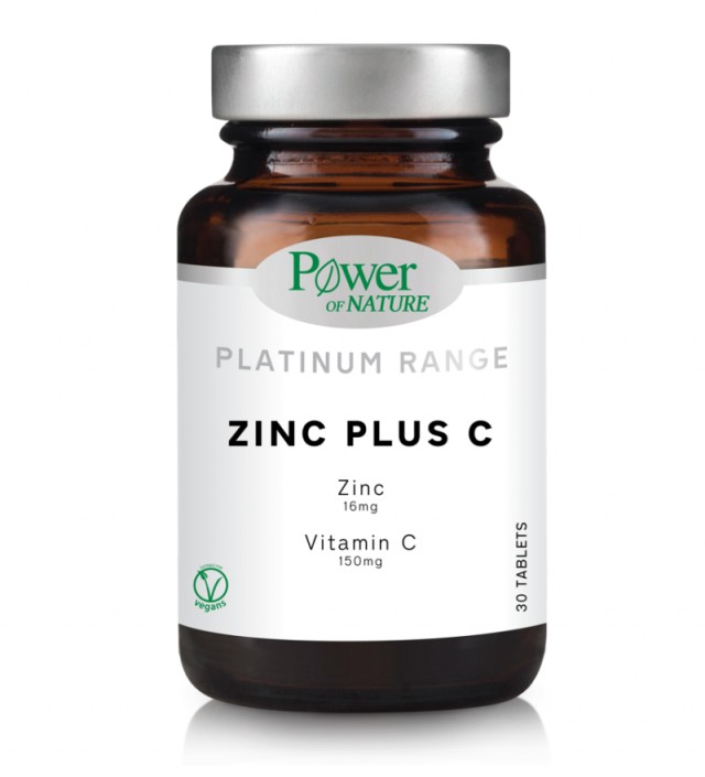 Power of Nature Platinum Zinc Plus C 30 Δισκία