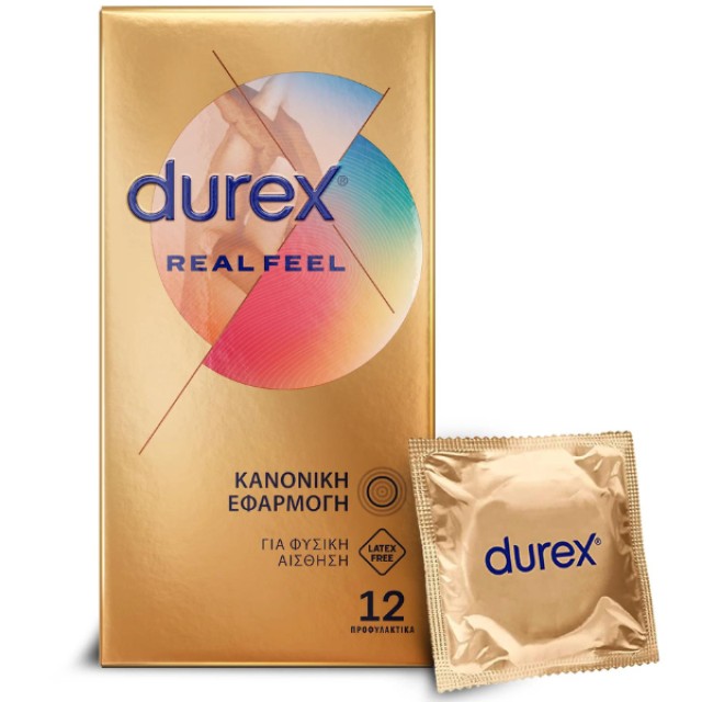 Durex Real Feel Προφυλακτικά 12 Τεμάχια