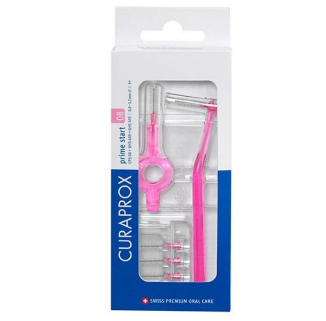 Curaprox Prime Start 08 Μεσοδόντια Βουρτσάκια με Λαβές x5