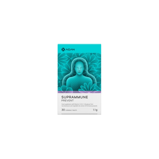  Agan Suprammune Prevent 30 Chew.Tabs. Καθημερινή ενίσχυση της άμυνας του οργανισμού