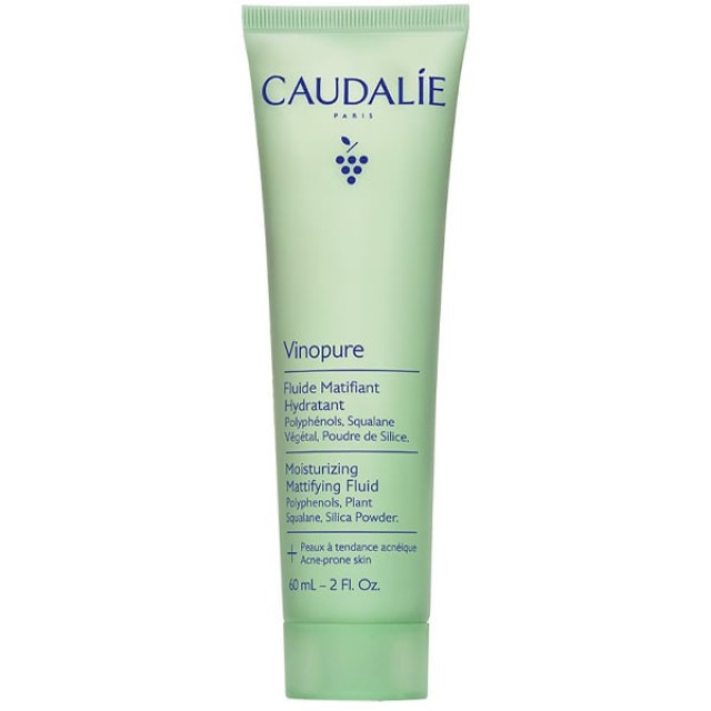 Caudalie Vinopure Moisturizing Mattifying Fluid Ενυδατική Κρέμα για Επιδερμίδες με Τάση Ακμής 60ml