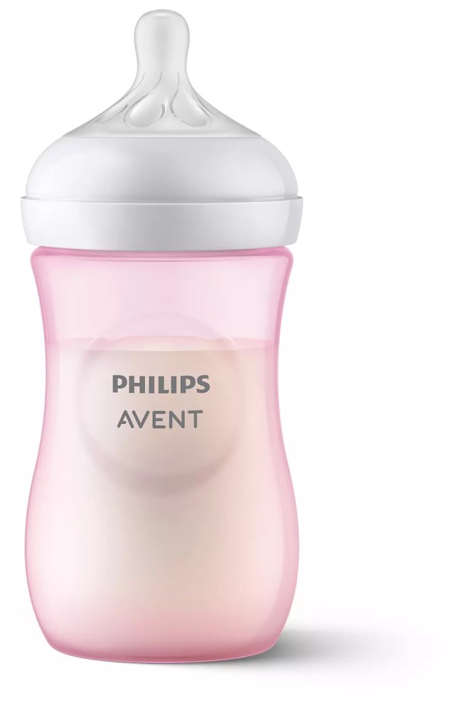 Philips Avent Natural Response Θηλή Σιλικόνης 1m+ Ροζ Mπιμπερό Πλαστικό 260ml