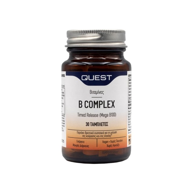 Quest B Complex Time Release 30 Tablets