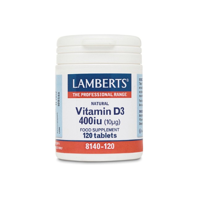 Lamberts Vitamin D 400iu, Βιταμίνη D 120 Tabs