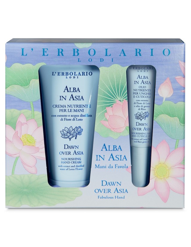 Lerbolario Alba in Asia Θρεπτική Κρέμα Χεριών 50ml & Θρεπτικό Έλαιο για την επιδερμίδα γύρω από τα νύχια 7,5ml