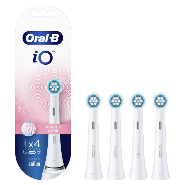 Oral-B iO Gentle Care Ανταλλακτικές Κεφαλές, Χρώμα Άσπρο 4 Τεμάχια