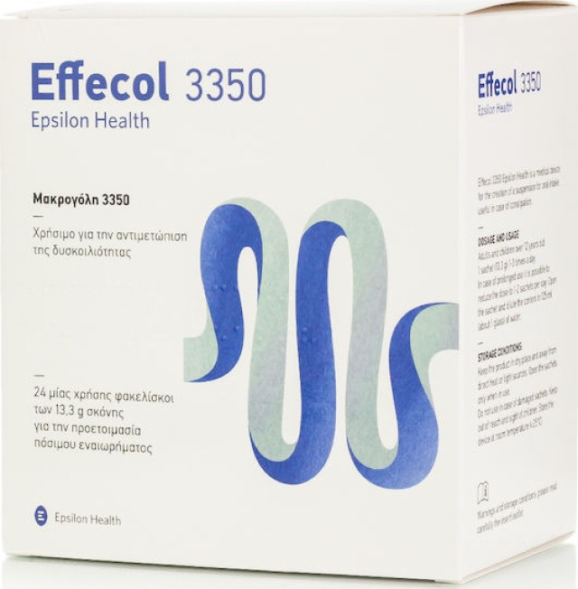 Effecol 3350  Αντιμετώπιση της Χρόνιας Δυσκοιλιότητας 24 φακελίσκοι